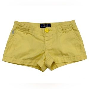 Polo Ralph Lauren Yellow Cotton Chino Shorts - Girl 2/2T
